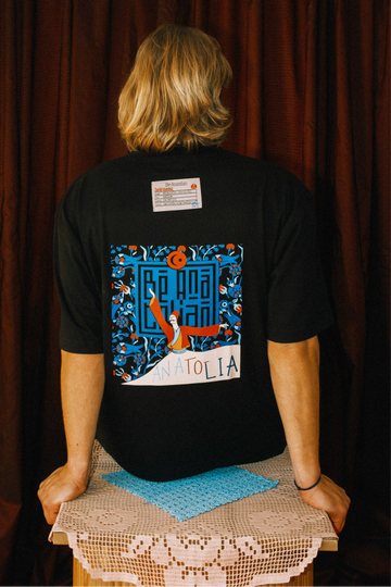 Be Anatolian Siyah Tshirt