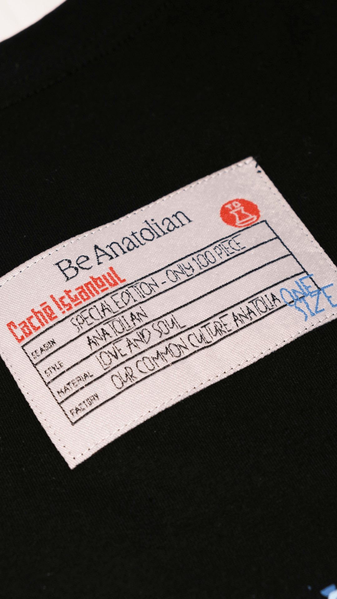 Be Anatolian Siyah Tshirt - CachéIstanbul