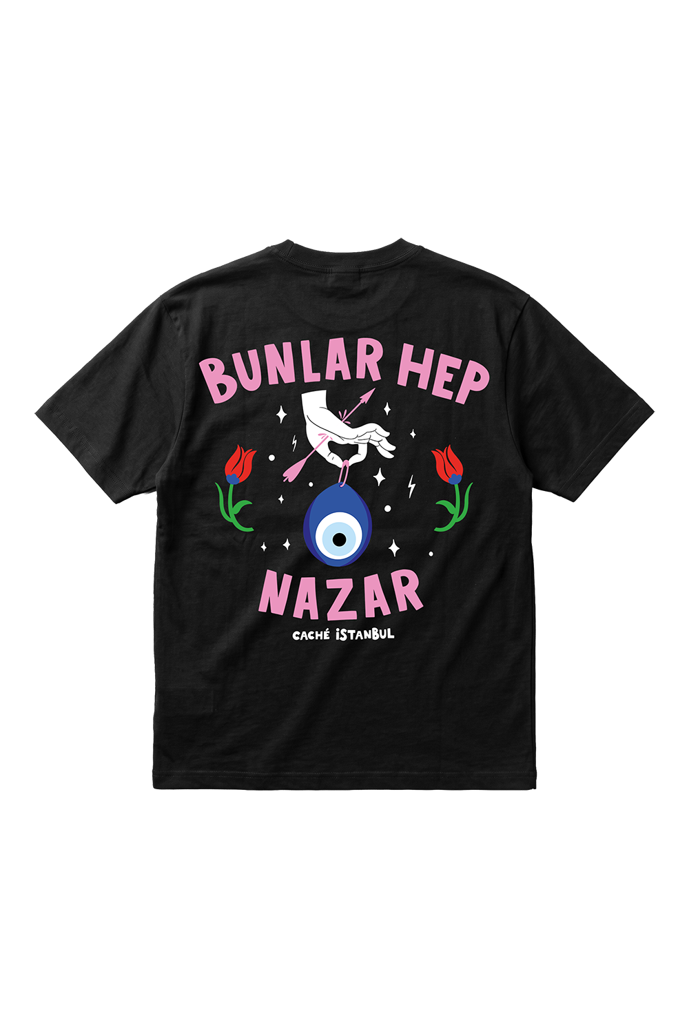 Bunlar Hep Nazar siyah dekupe arka