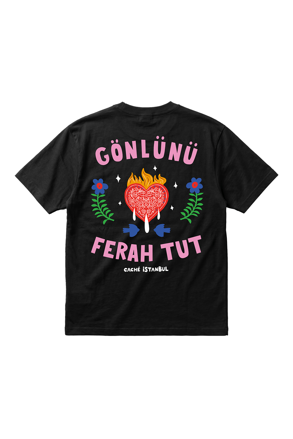 Gönlünü Ferah Tut Unisex Oversize Tshirt - CachéIstanbul