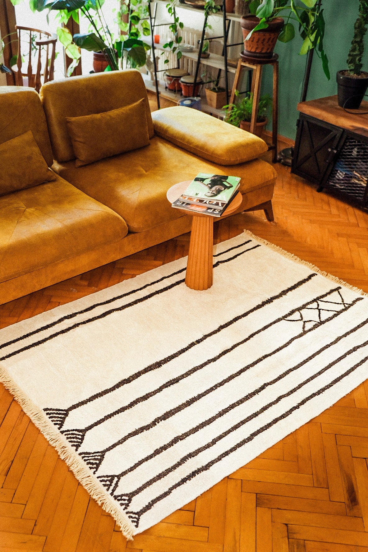 KENDIR El Dokuma Upcycle Hemp Kilim - CachéIstanbul