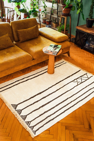 KENDIR El Dokuma Upcycle Hemp Kilim - CachéIstanbul