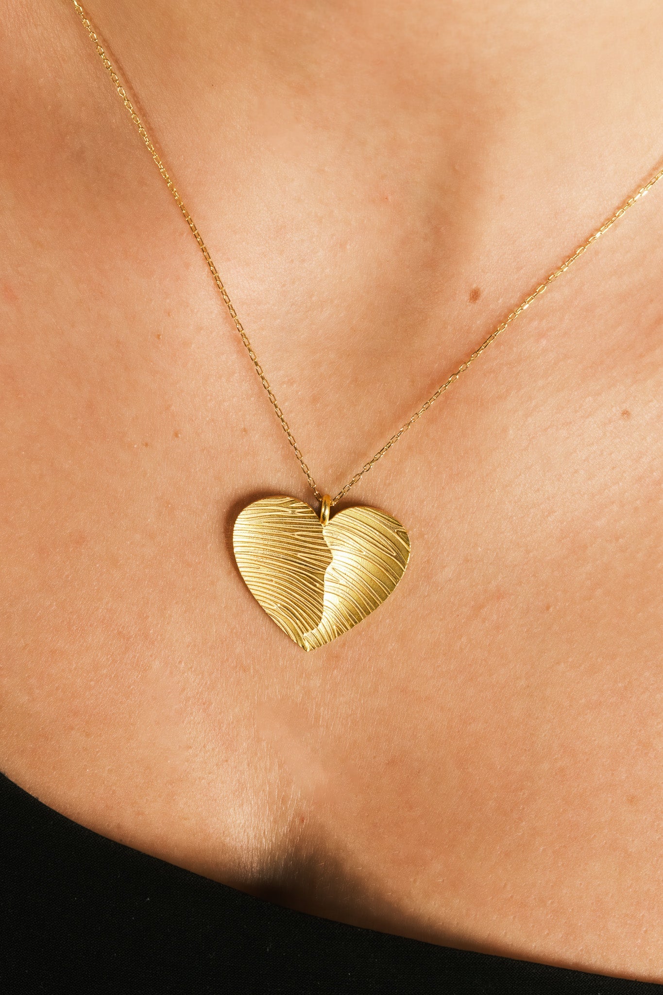 Parmak İzi Kalp Kolye - CachéIstanbul