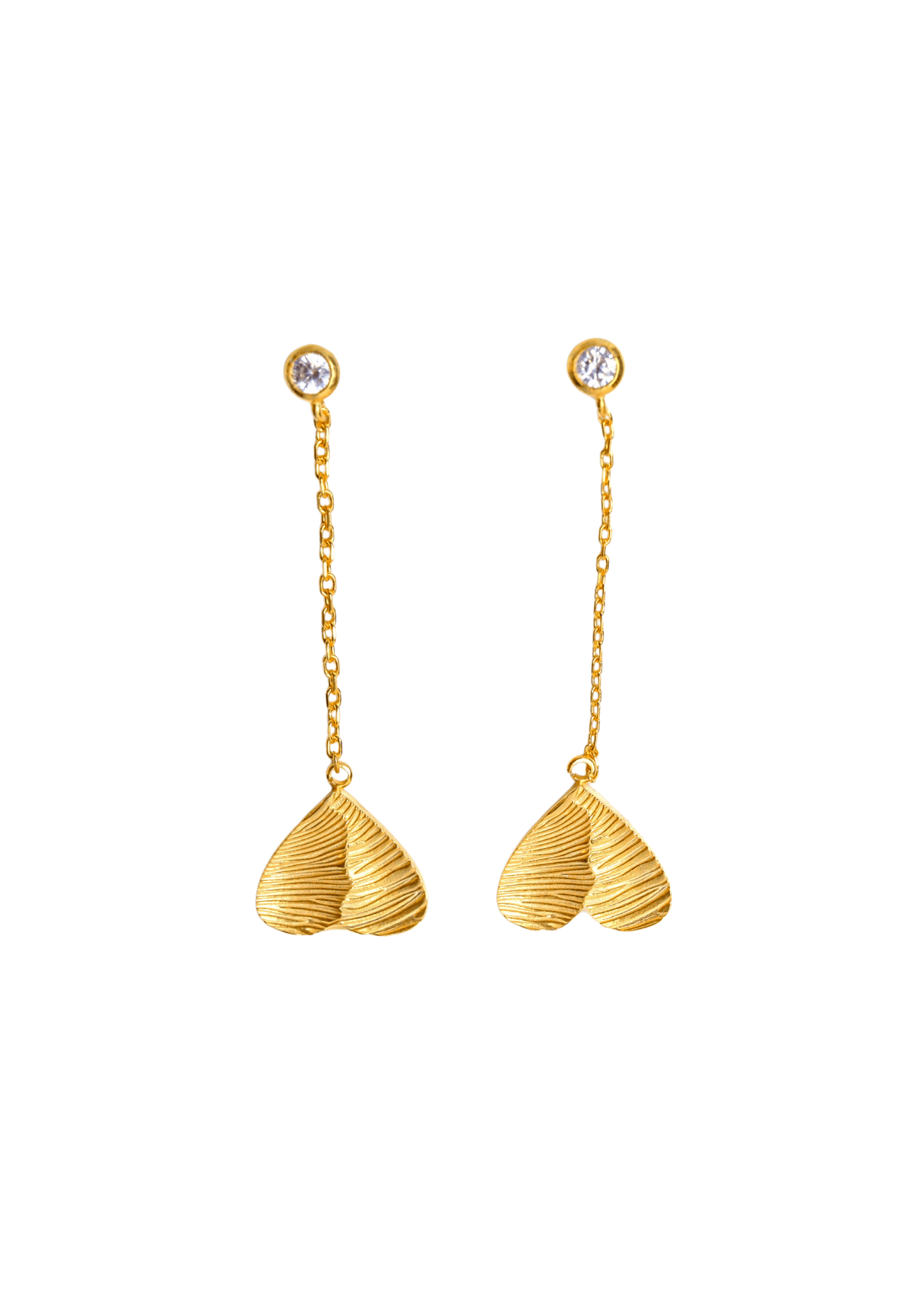 Parmak İzi Kalpli Küpe - CachéIstanbul